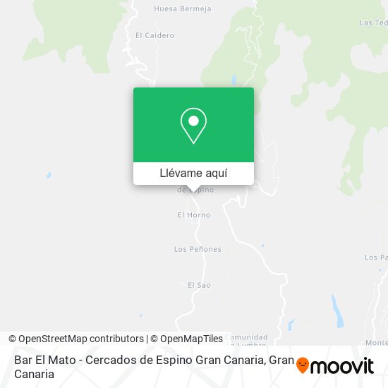 Mapa Bar El Mato - Cercados de Espino Gran Canaria