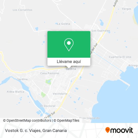 Mapa Vostok G. c. Viajes