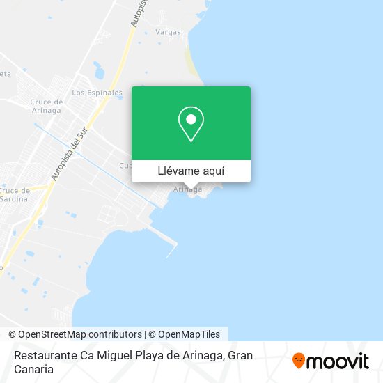 Mapa Restaurante Ca Miguel Playa de Arinaga