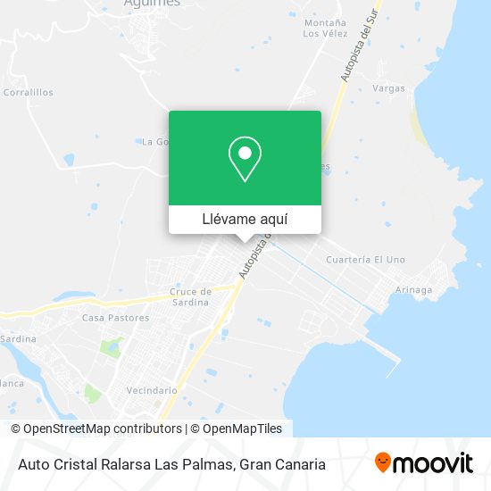 Mapa Auto Cristal Ralarsa Las Palmas