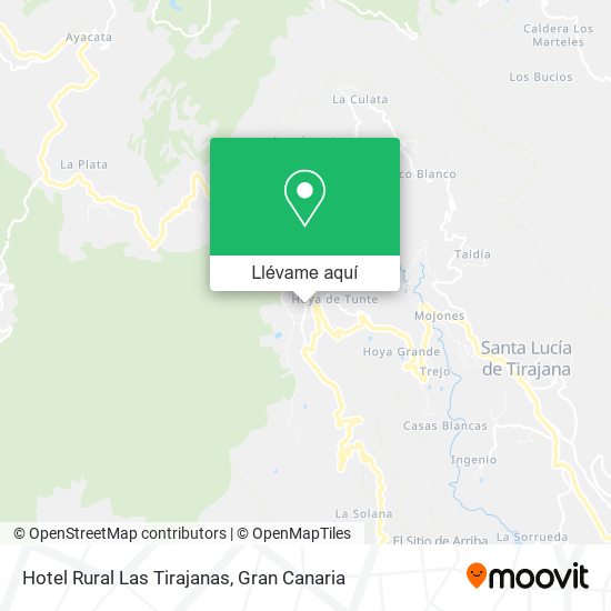 Mapa Hotel Rural Las Tirajanas