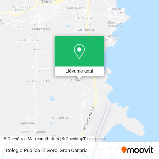 Mapa Colegio Público El Goro
