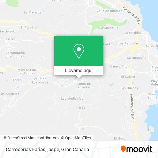 Mapa Carrocerías Farias, jaspe