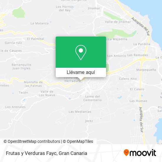 Mapa Frutas y Verduras Fayc