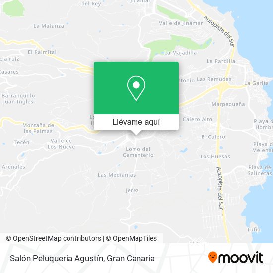 Mapa Salón Peluquería Agustín