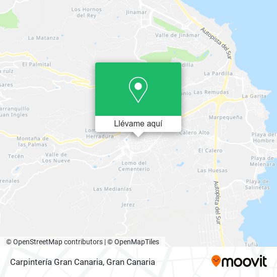 Mapa Carpintería Gran Canaria
