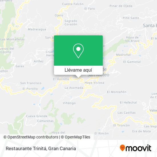 Mapa Restaurante Trinitá