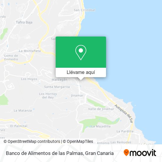 Mapa Banco de Alimentos de las Palmas