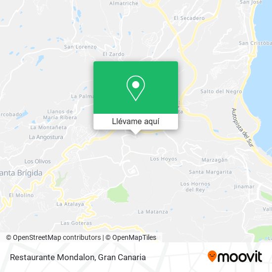 Mapa Restaurante Mondalon