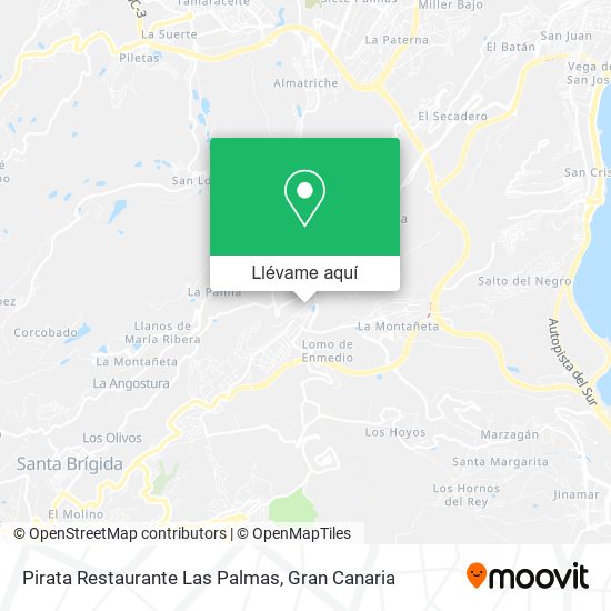 Mapa Pirata Restaurante Las Palmas