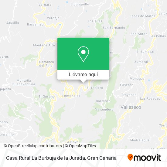 Mapa Casa Rural La Burbuja de la Jurada