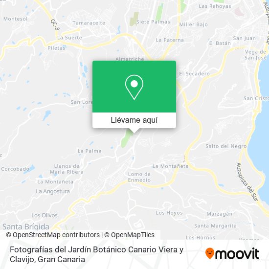 Mapa Fotografías del Jardín Botánico Canario Viera y Clavijo