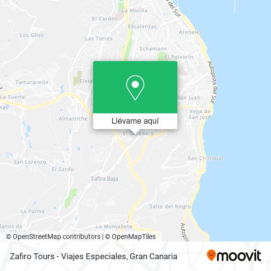 Mapa Zafiro Tours - Viajes Especiales