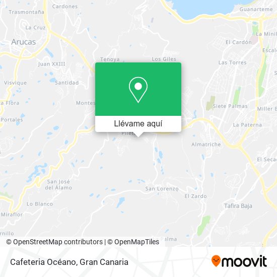 Mapa Cafeteria Océano