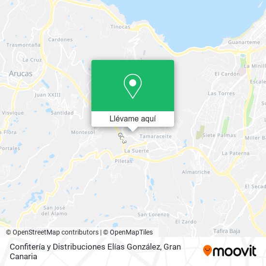 Mapa Confitería y Distribuciones Elías González
