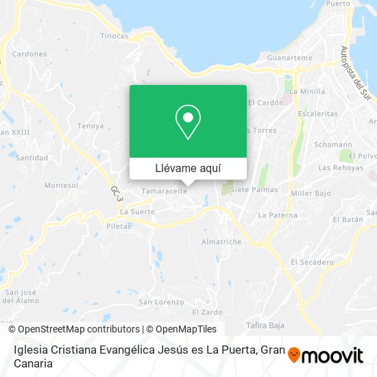 Mapa Iglesia Cristiana Evangélica Jesús es La Puerta
