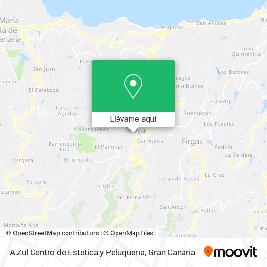 Mapa A.Zul Centro de Estética y Peluquería