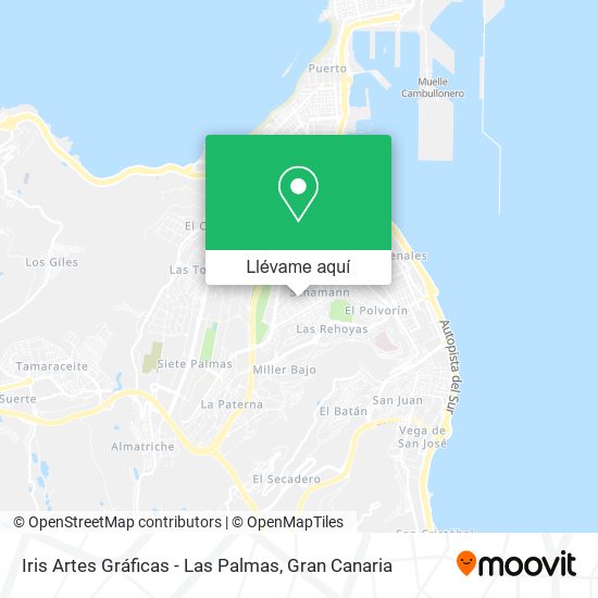 Mapa Iris Artes Gráficas - Las Palmas