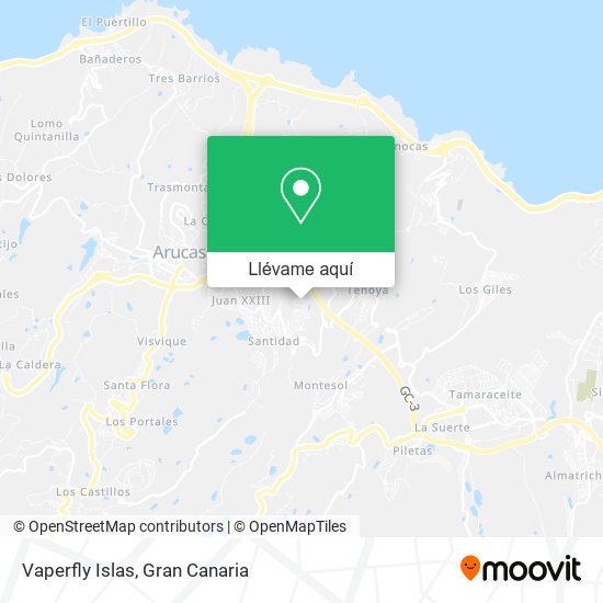 Mapa Vaperfly Islas