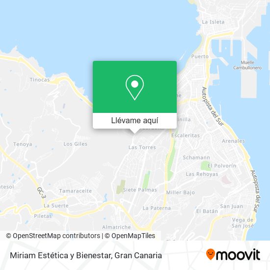 Mapa Miriam Estética y Bienestar
