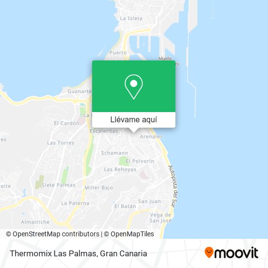 Mapa Thermomix Las Palmas