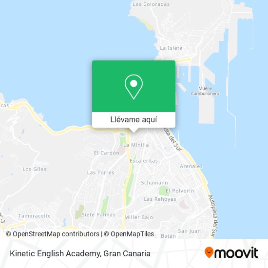 Mapa Kinetic English Academy