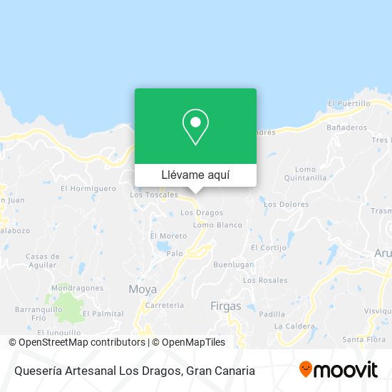 Mapa Quesería Artesanal Los Dragos