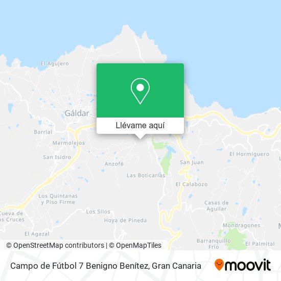Mapa Campo de Fútbol 7 Benigno Benítez