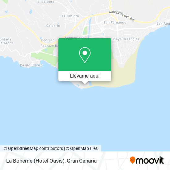 Mapa La Boheme (Hotel Oasis)