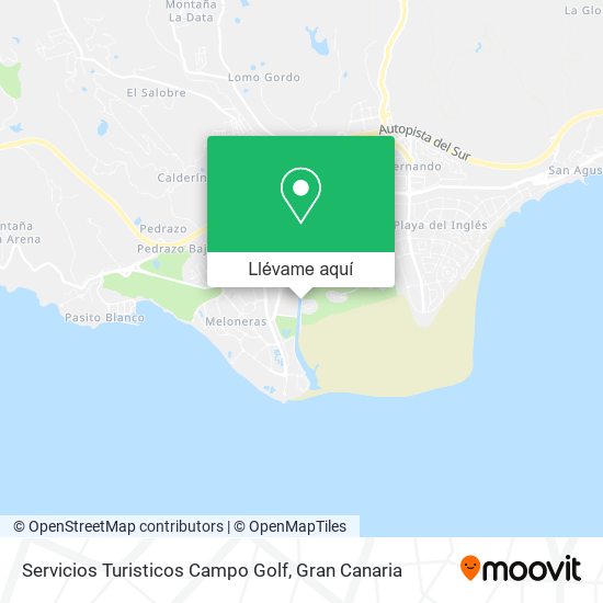 Mapa Servicios Turisticos Campo Golf