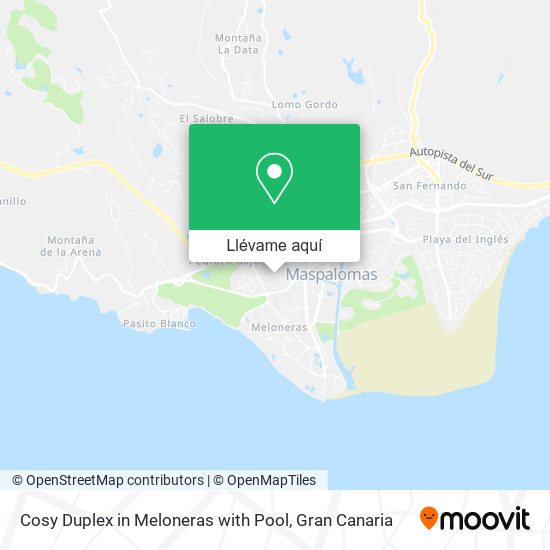 Mapa Cosy Duplex in Meloneras with Pool