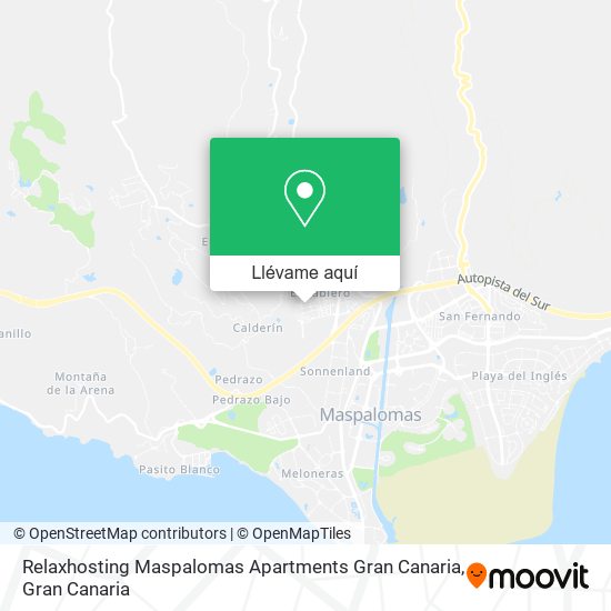 Mapa Relaxhosting Maspalomas Apartments Gran Canaria