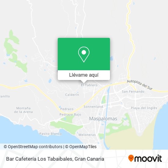 Mapa Bar Cafetería Los Tabaibales