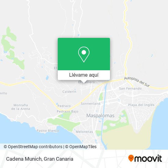 Mapa Cadena Munich