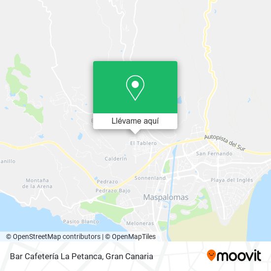 Mapa Bar Cafetería La Petanca