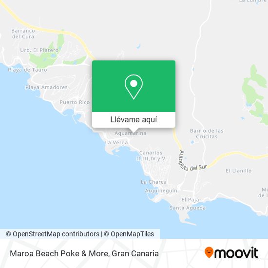 Mapa Maroa Beach Poke & More
