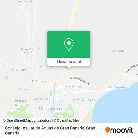 Mapa Consejo Insular de Aguas de Gran Canaria