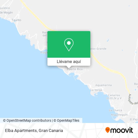 Mapa Elba Apartments