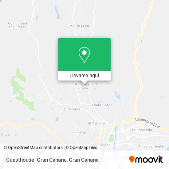 Mapa Guesthouse -Gran Canaria