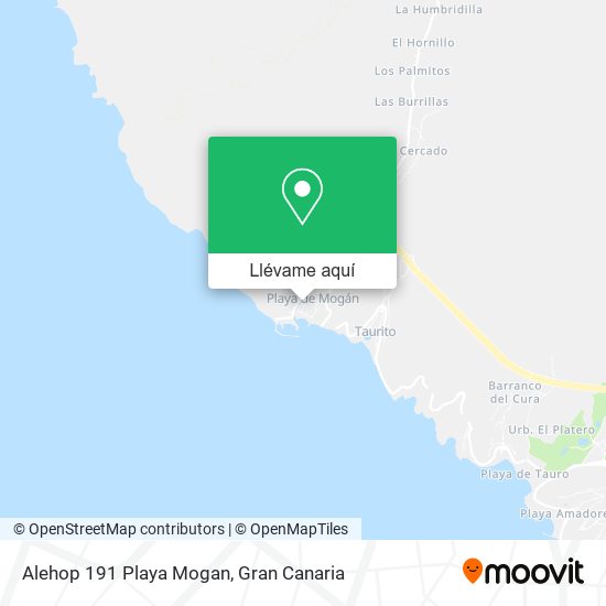 Mapa Alehop 191 Playa Mogan