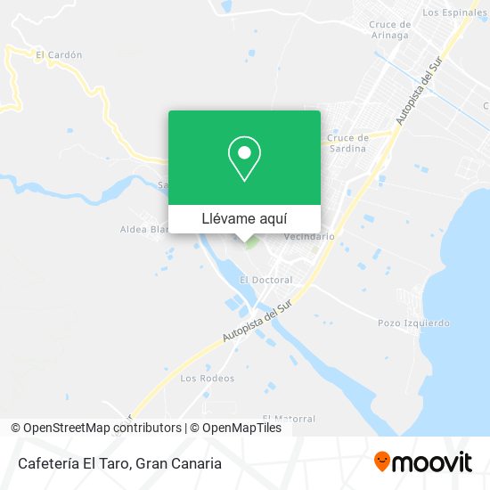 Mapa Cafetería El Taro