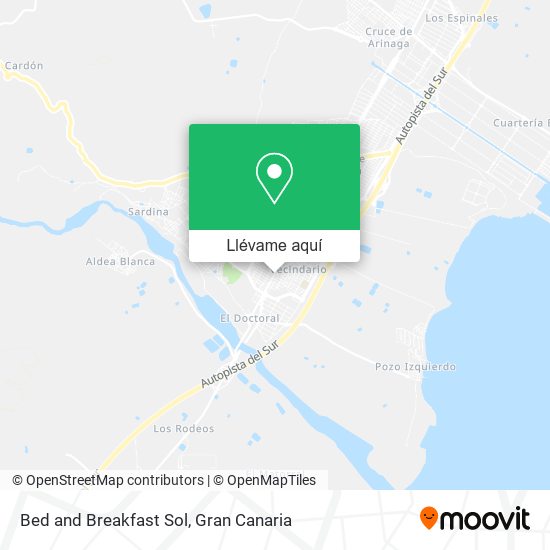 Mapa Bed and Breakfast Sol