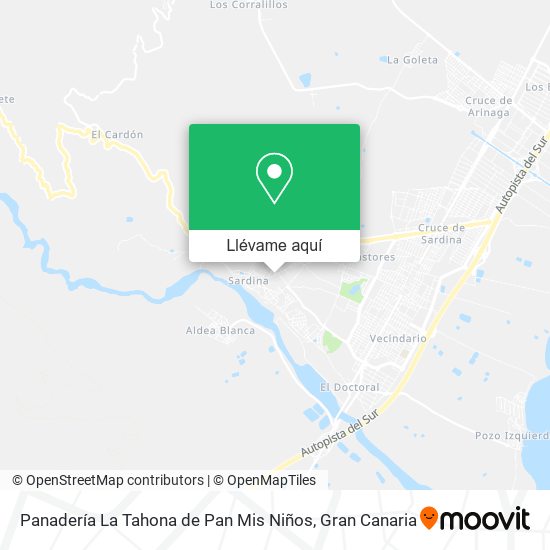 Mapa Panadería La Tahona de Pan Mis Niños