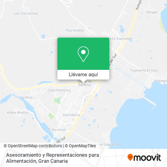 Mapa Asesoramiento y Representaciones para Alimentación