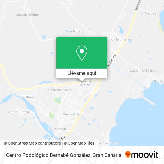 Mapa Centro Podológico Bernabé González