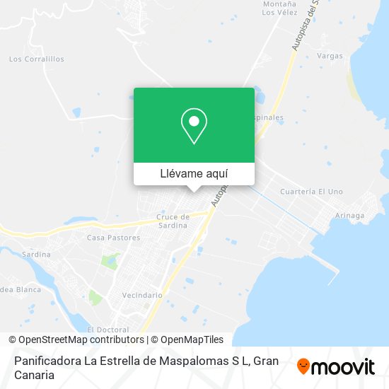 Mapa Panificadora La Estrella de Maspalomas S L
