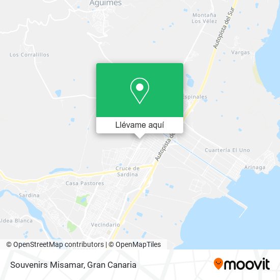 Mapa Souvenirs Misamar