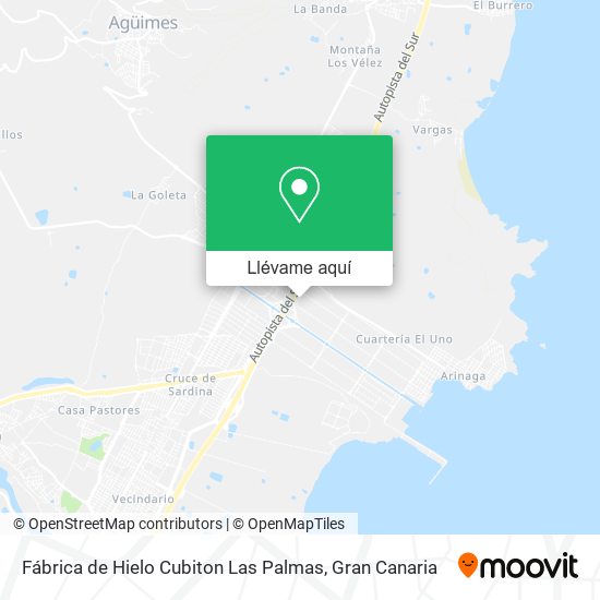 Mapa Fábrica de Hielo Cubiton Las Palmas