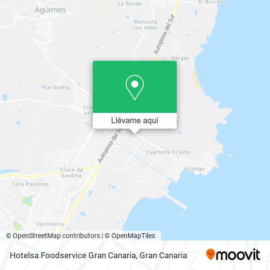 Mapa Hotelsa Foodservice Gran Canaria