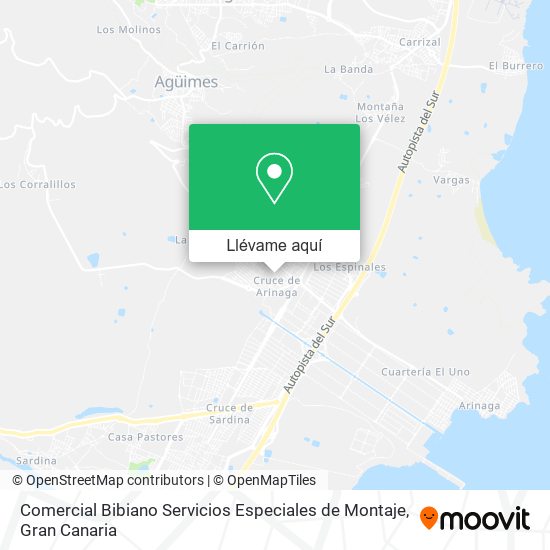 Mapa Comercial Bibiano Servicios Especiales de Montaje